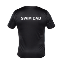 CNSI - Chandail technique à manches courtes - Homme - SUPPORTEUR - SWIM DAD - Noir
