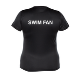 CNSI - Chandail technique à manches courtes - Féminin - SUPPORTEUR - SWIM FAN - Noir