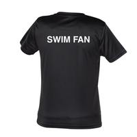 CNSI - Chandail technique à manches courtes - Enfant - SUPPORTEUR - SWIM FAN - Noir