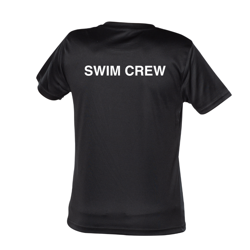 CNSI - Chandail technique à manches courtes - Enfant - SUPPORTEUR - SWIM CREW - Noir