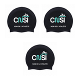 Silicone swimming helmet - Black