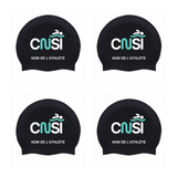 Silicone swimming helmet - Black