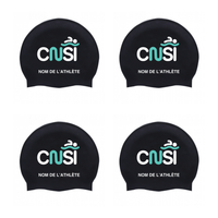 Silicone swimming helmet - Black