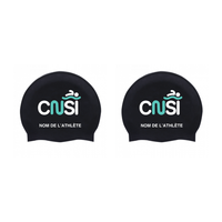 Silicone swimming helmet - Black
