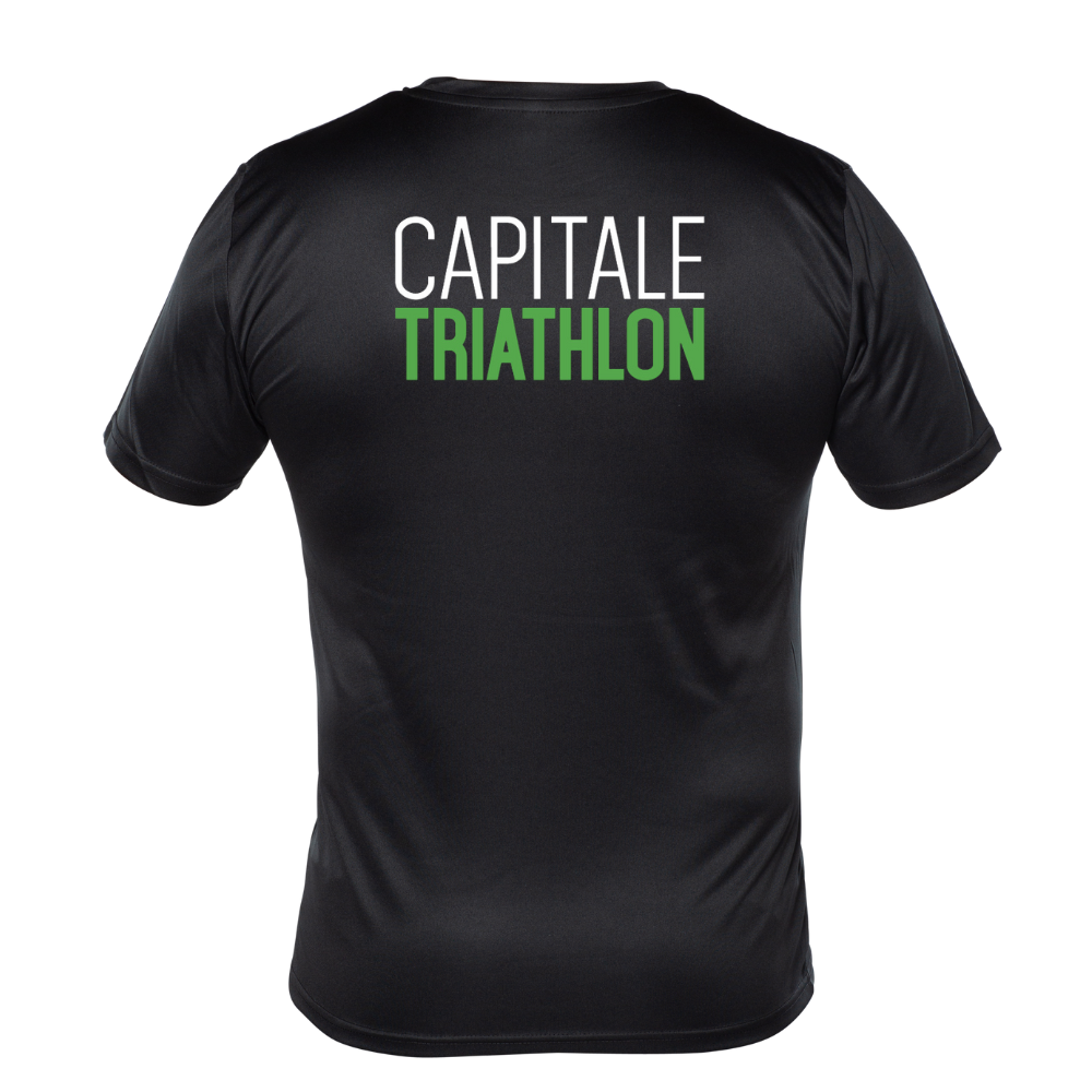 Capitale Triathlon - Chandail technique à manches courtes - Homme - Noir