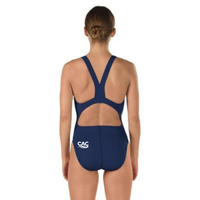Club Aquatique Charlesbourg - Speedo Solid Super Pro Back Endurance+ JUNIOR - Training swimsuit for girls - Navy