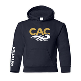 Club Aquatique Charlesbourg - Hooded sweater, Kangaroo type - Juvenile - Navy
