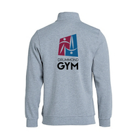 Drummond Gym - Coton ouaté à Demi-Zip Unisexe - Gris mélangé