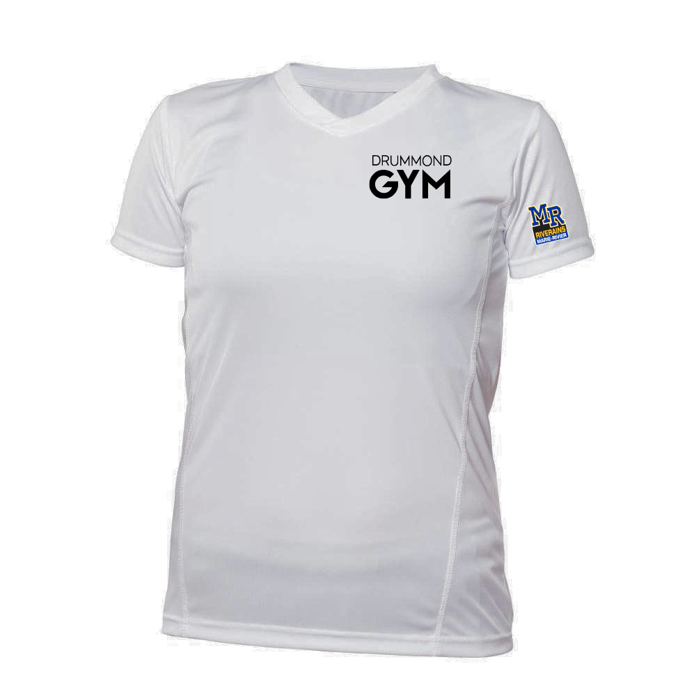 Short-sleeved technical sweater - Women - White