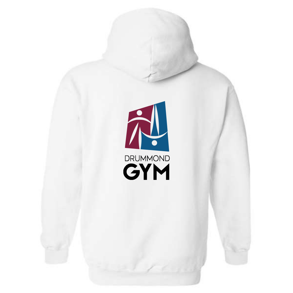 Fleece hooded sweater (Kangaroo/Hoodie) - Adult - White