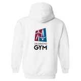 Drummond Gym - Chandail molleton à capuchon (Kangourou/Hoodie) - Adulte - Blanc