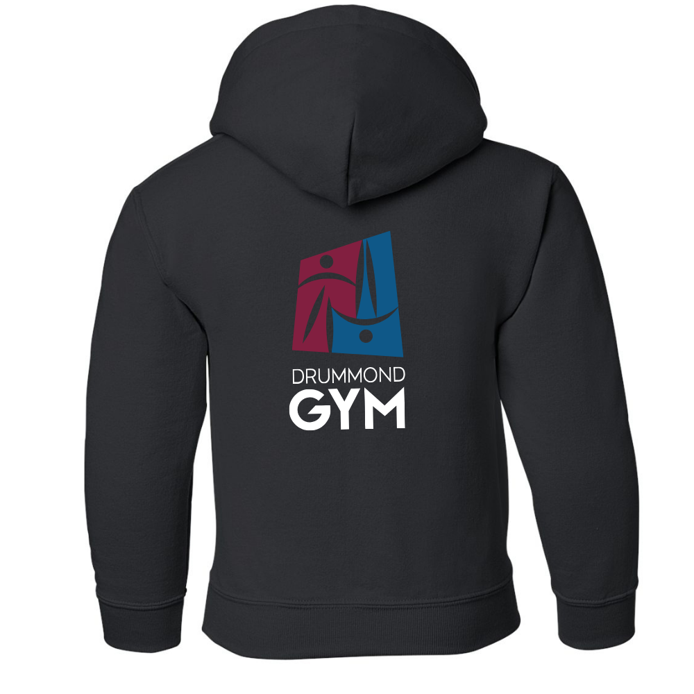 Drummond Gym - Chandail molleton à capuchon (Kangourou/Hoodie) - Juvénile - Noir