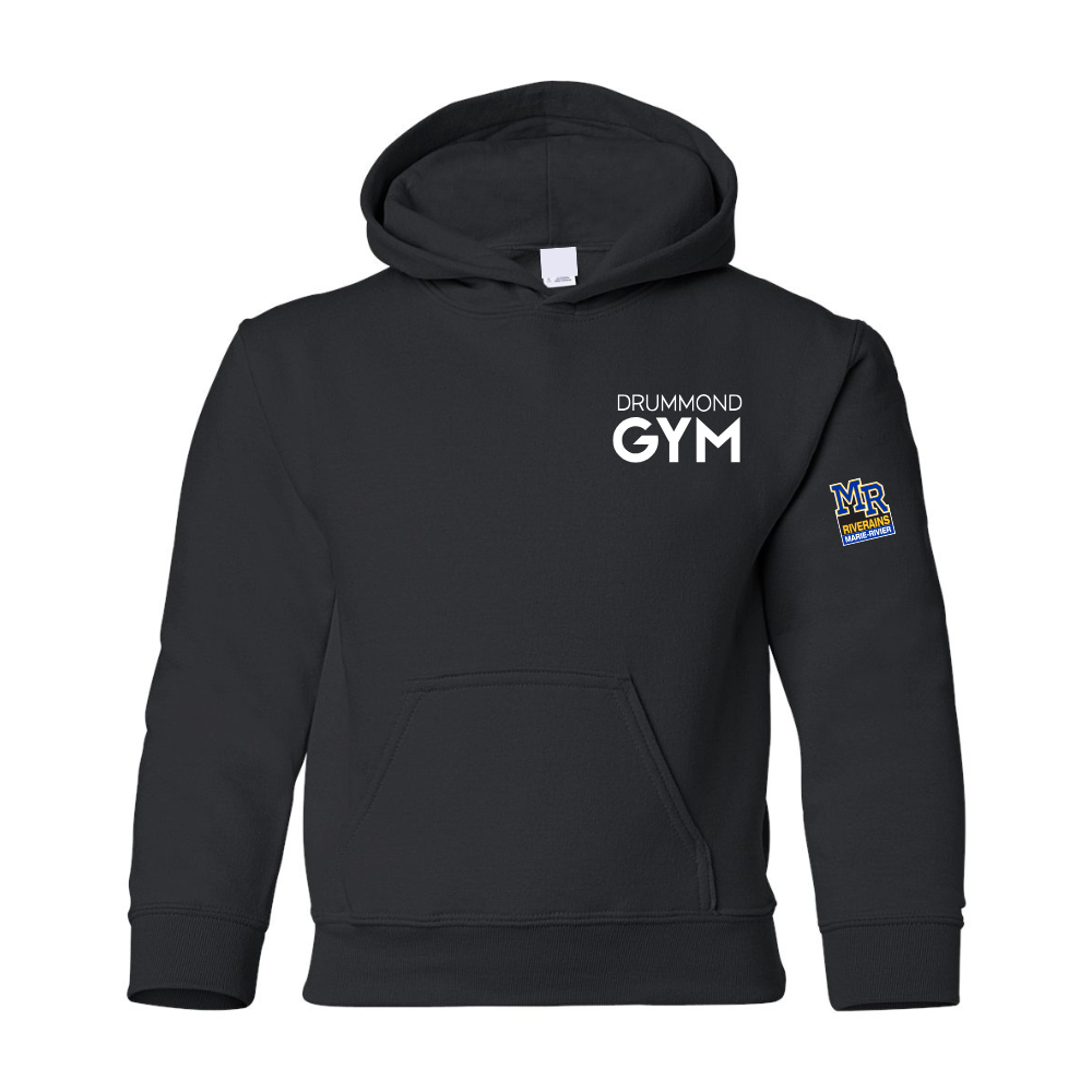 Drummond Gym - Fleece hooded sweater (Kangaroo/Hoodie) - Juvenile - Black