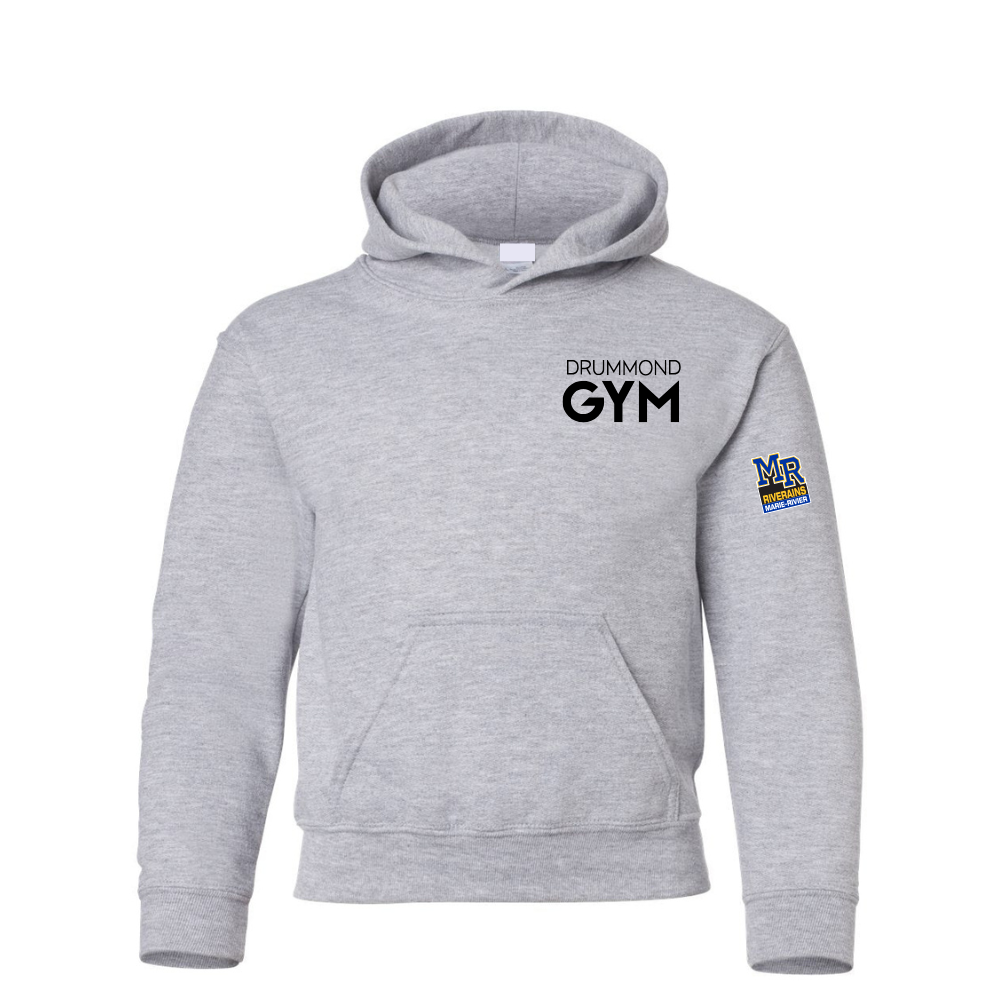 Drummond Gym - Fleece hooded sweater (Kangaroo/Hoodie) - Juvenile - Sports gray