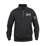 Unisex Half-Zip Hoodie - Black