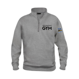 Unisex Half-Zip Hoodie - Mixed Gray