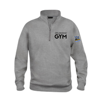 Unisex Half-Zip Hoodie - Mixed Gray