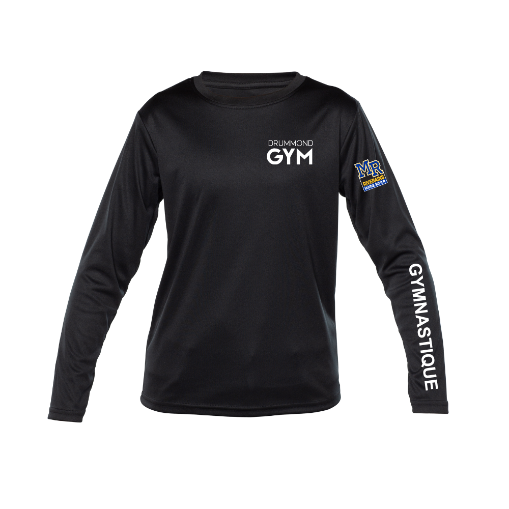 Technical sweater, long sleeves - Juvenile - Black