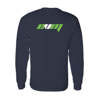 Cotton Long Sleeve Tee - Men's - Navy