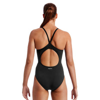 FUNKITA - Diamond SECURE - One-piece - Maillot d'entraînement pour femmes - Protection féminine - Noir