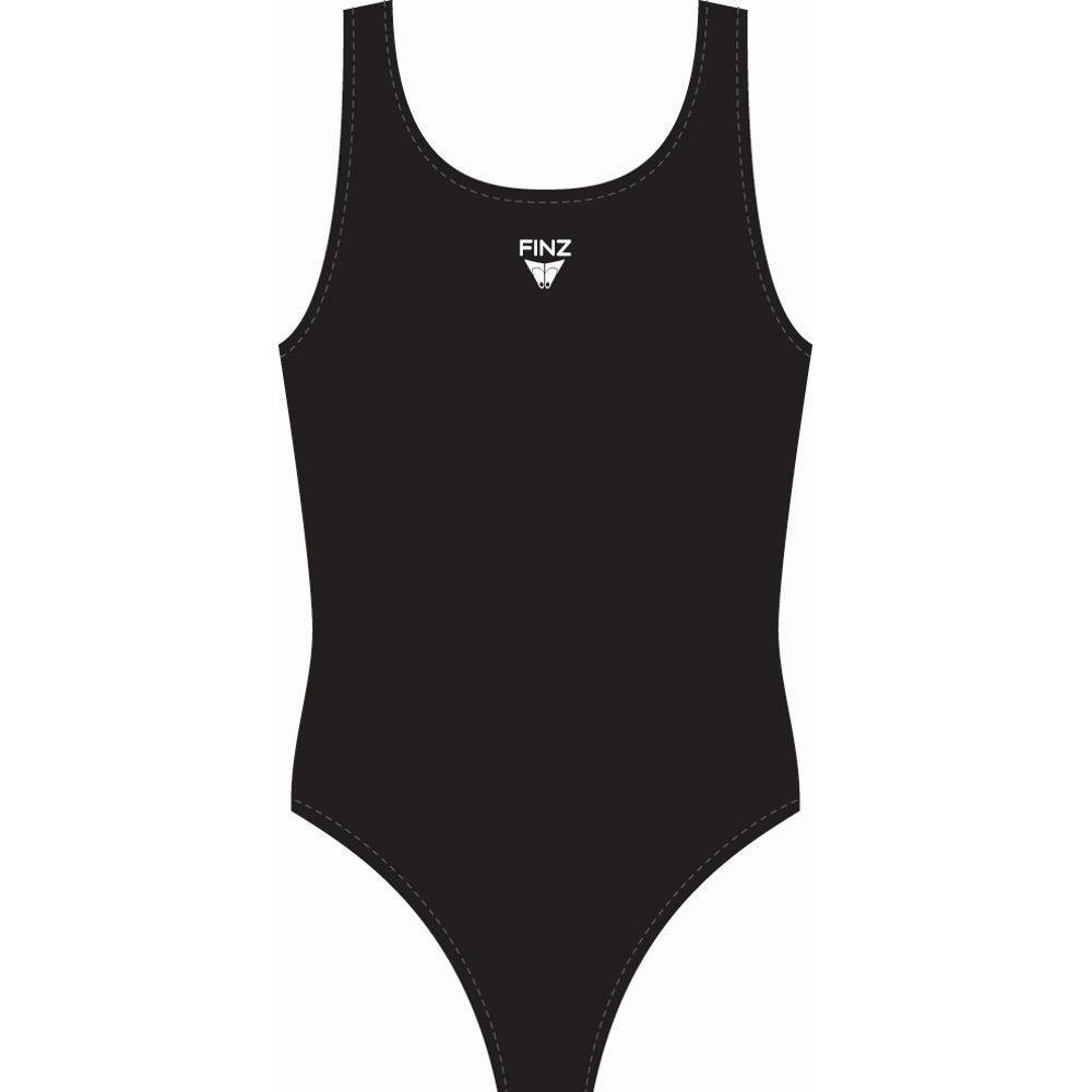 FINZ - VaporBack - One-Piece Swimwear for Girls - Black 