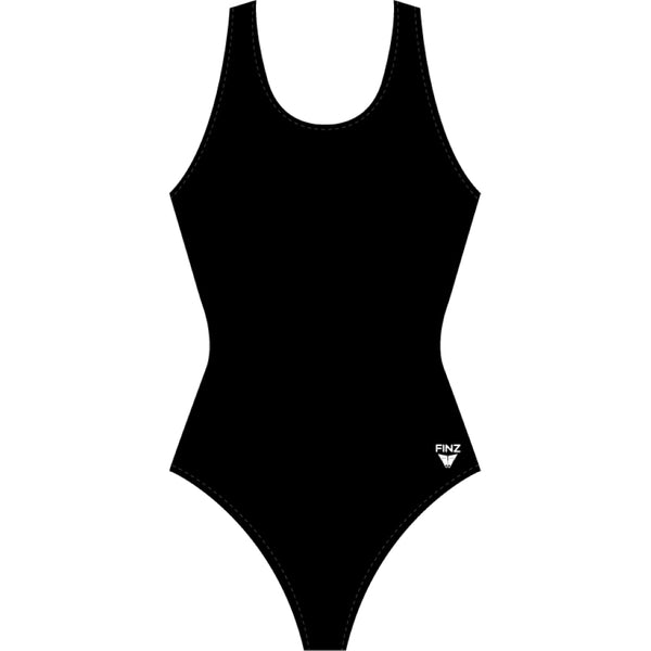 ★NACHE★ WAVE BASIC SWIM SUIT PRINT BLACK WAVE BASIC SWIM SUIT SOLID BLACK - NACHE