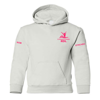 Flamants Roses - Chandail molleton à capuchon (Kangourou/Hoodie) - Juvénile - Supporteur - Blanc