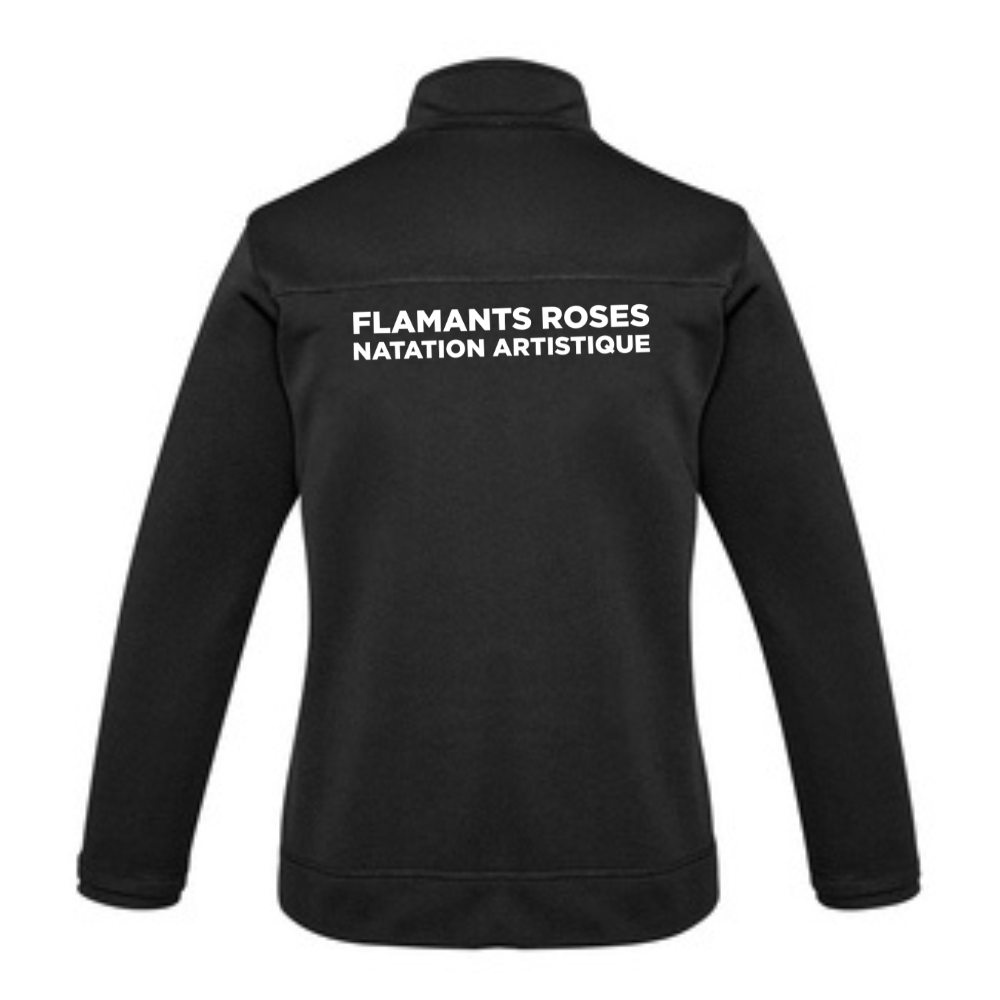 Pink Flamingos - Sporty Zipper Jacket - Juvenile Sizes - Black