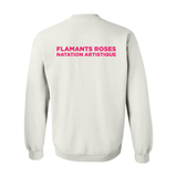 Flamants Roses - Chandail molleton (coton ouaté) - Adulte - Blanc