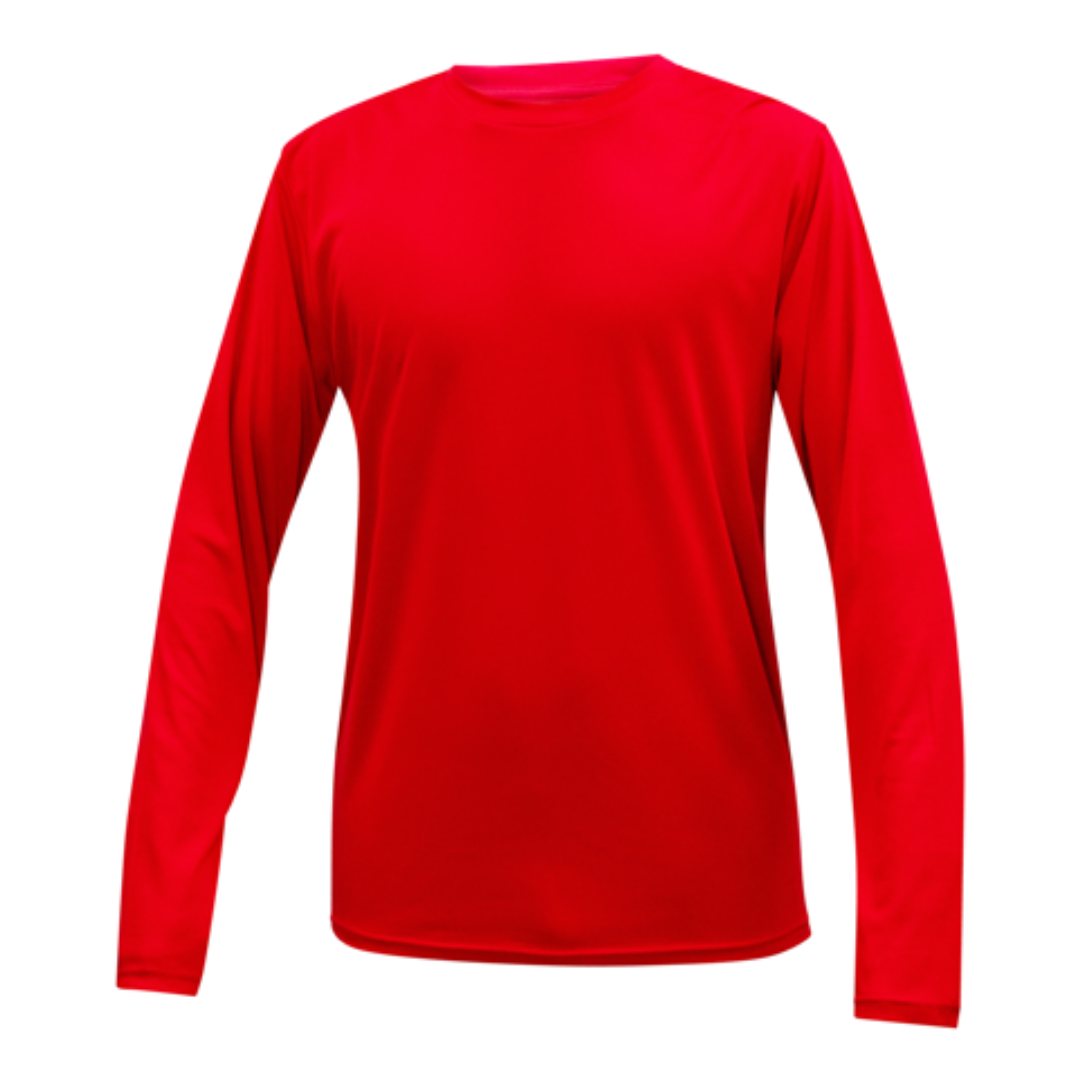 Chandail technique, à manches longues - Juvénile - Rouge