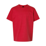 Short-sleeved cotton sweater - Juvenile - Red