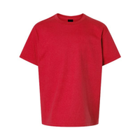 Short-sleeved cotton sweater - Juvenile - Red