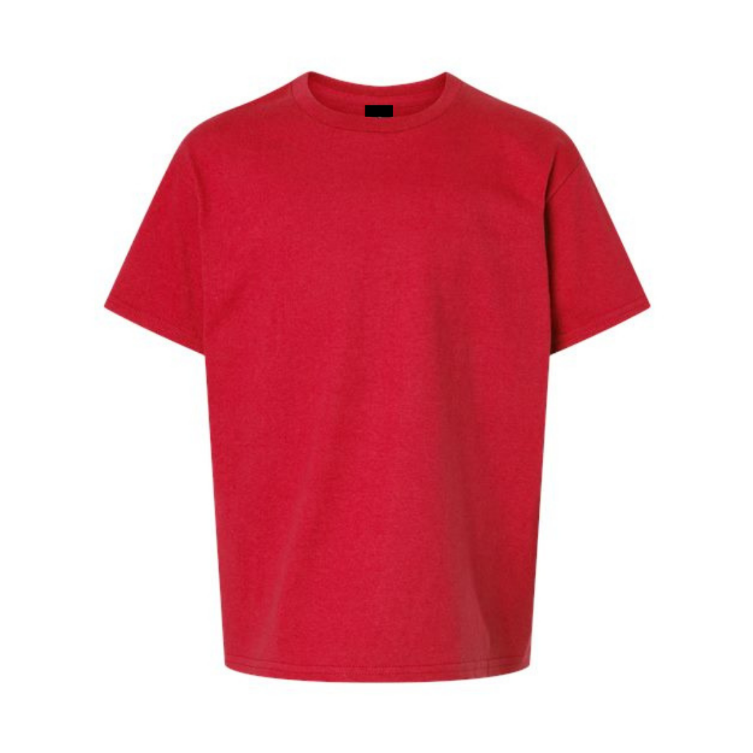 Short-sleeved cotton sweater - Juvenile - Red