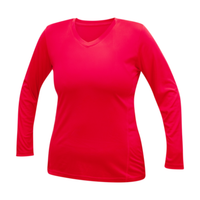 Chandail technique, à manches longues - Féminin - Rouge