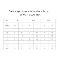 Rouge et Or Badminton - Veste sportive avec fermeture éclair - Coupe régulière - Noir