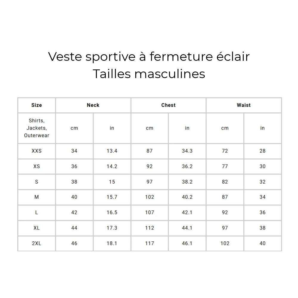 Rouge et Or Badminton - Veste sportive avec fermeture éclair - Coupe régulière - Noir