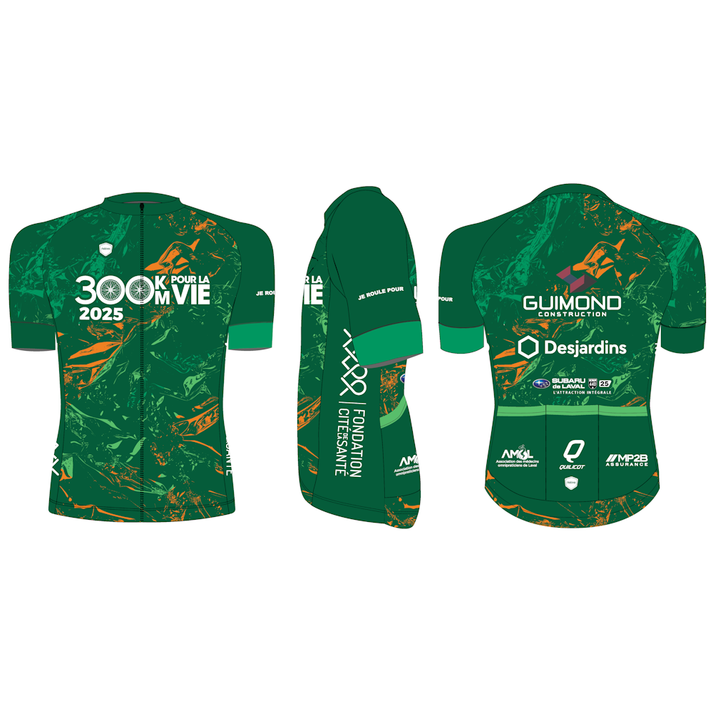 300 km pour la VIE - Nativo - Premium - Maillot de cycliste à manches courtes