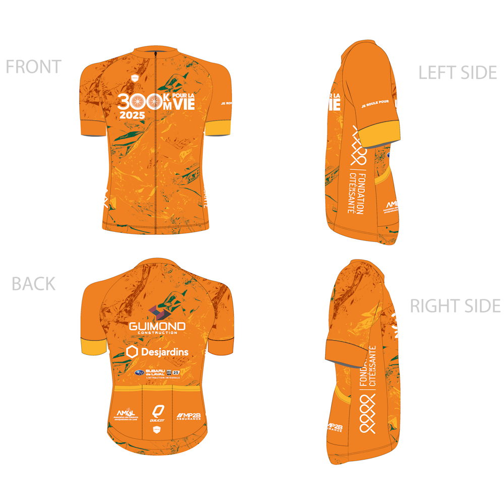 300 km pour la VIE - Nativo - Premium - Maillot de cycliste à manches courtes - Encadreurs