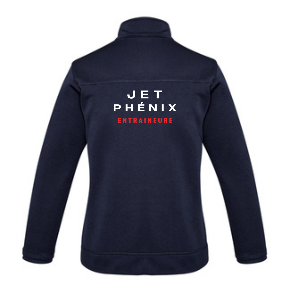 Jet - Entraineure - Veste sportive avec fermeture éclair - Coupe féminine - Marine