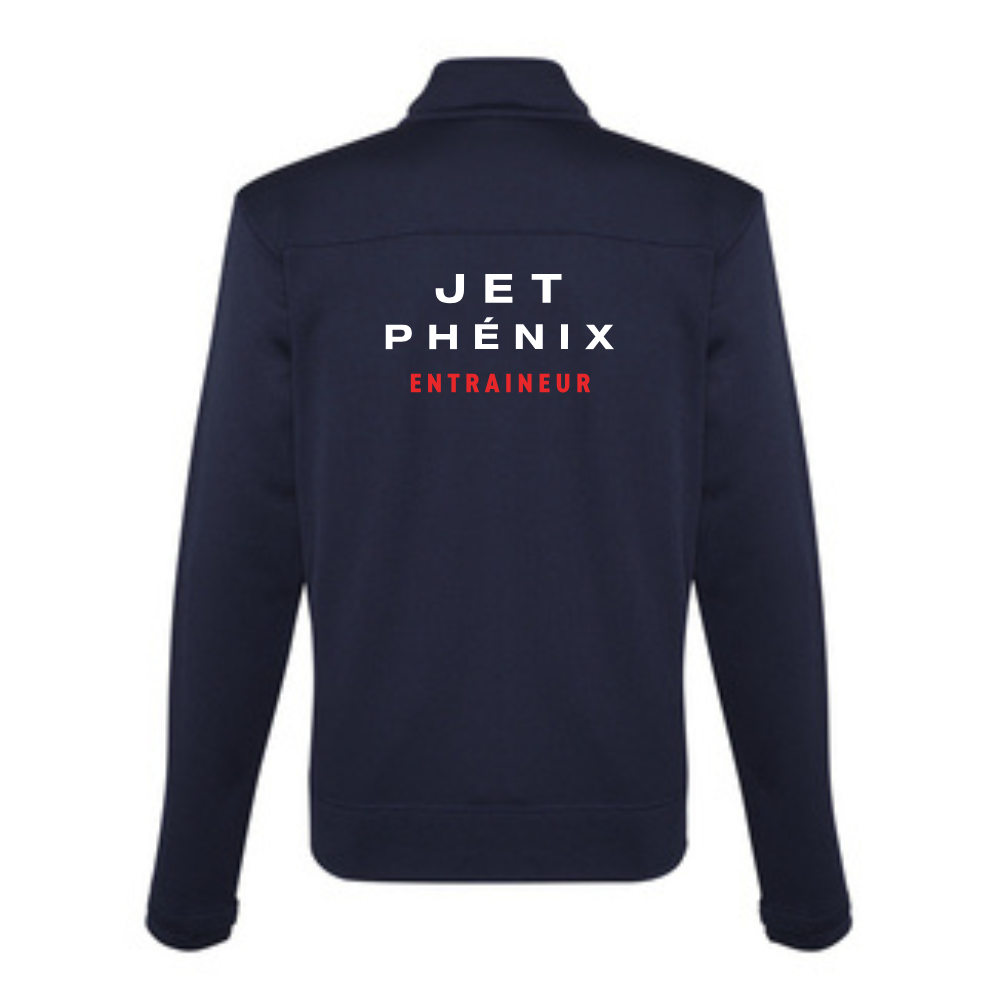 Jet - Entraineur - Veste sportive avec fermeture éclair - Coupe régulière - Marine