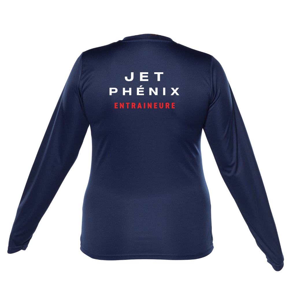 Jet - Entraineure - Chandail technique, à manches longues - Féminin - Marine