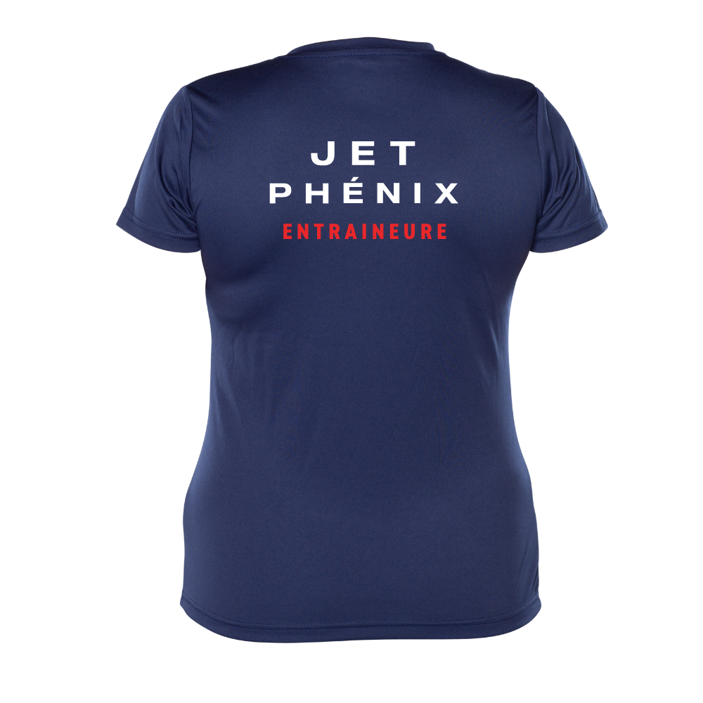 Jet - Entraineure - Chandail technique à manches courtes - Féminin - Marine