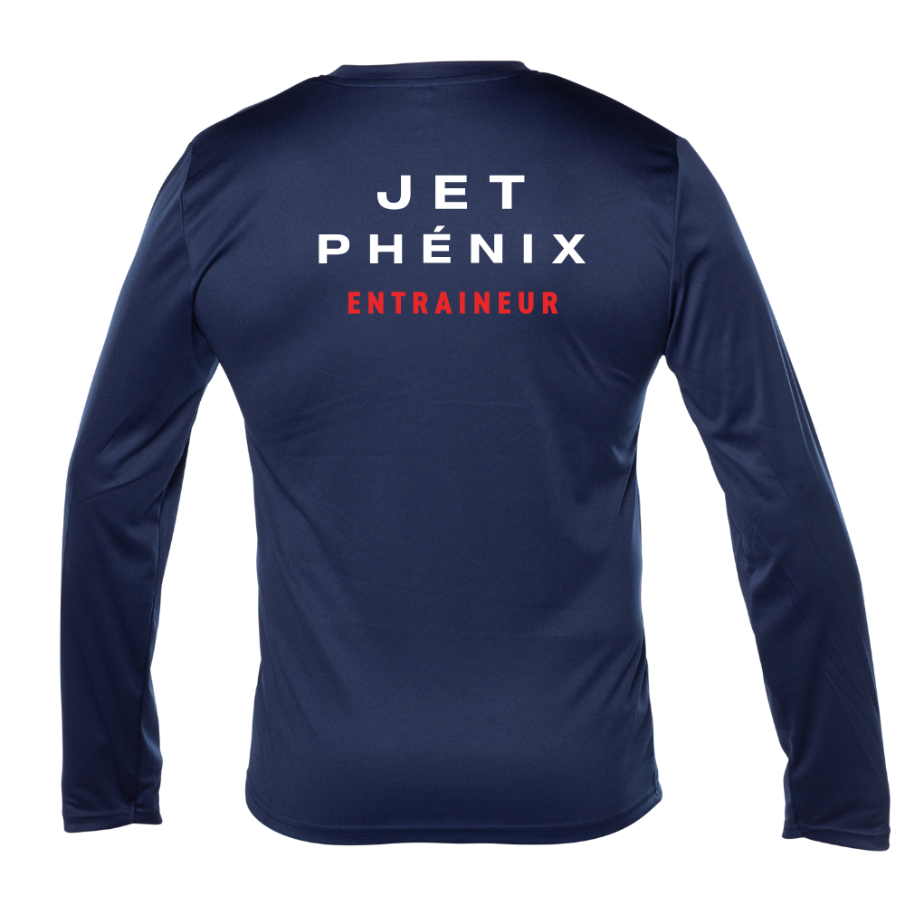Jet - Entraineur - Chandail technique, à manches longues - Masculin - Marine
