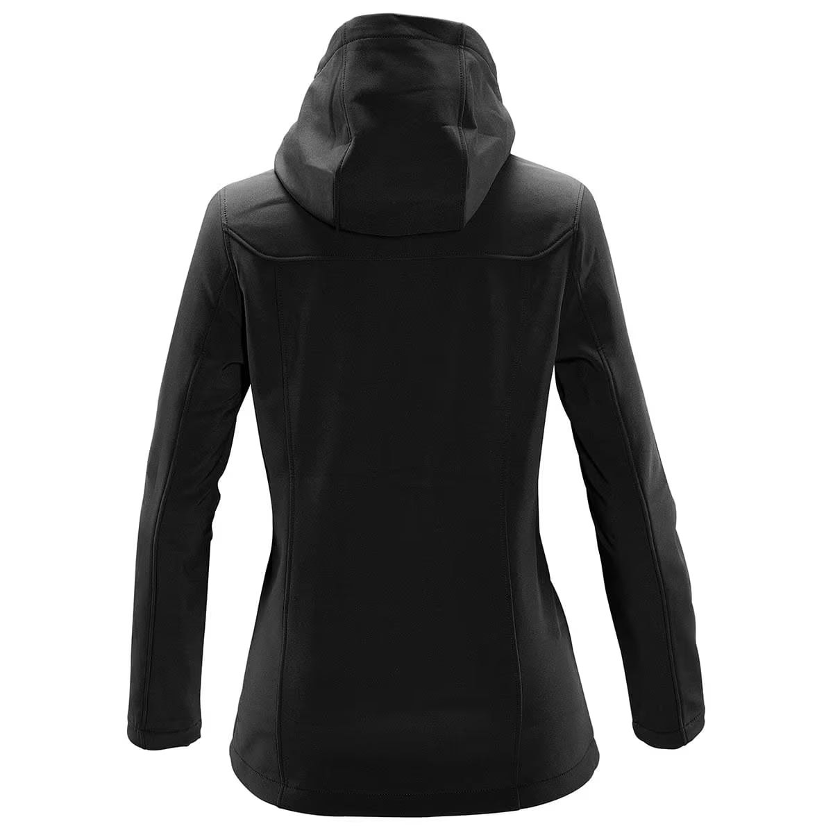 Hooded Softshell Jacket - Women - Black and Gray