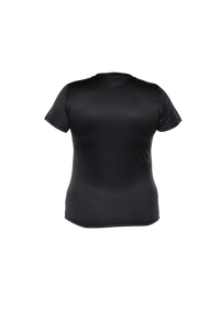 Short Sleeve Technical Sweater - Lady - Black