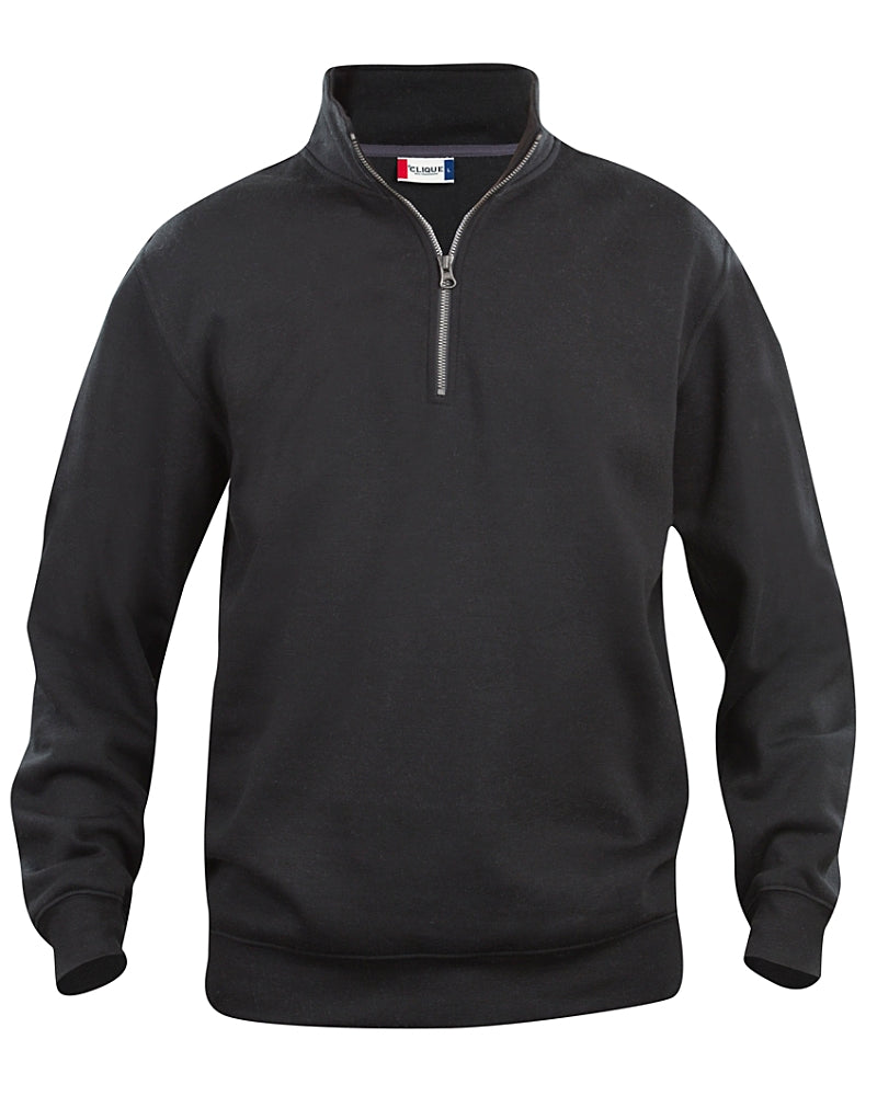 Unisex Half-Zip Sweatshirt - Black