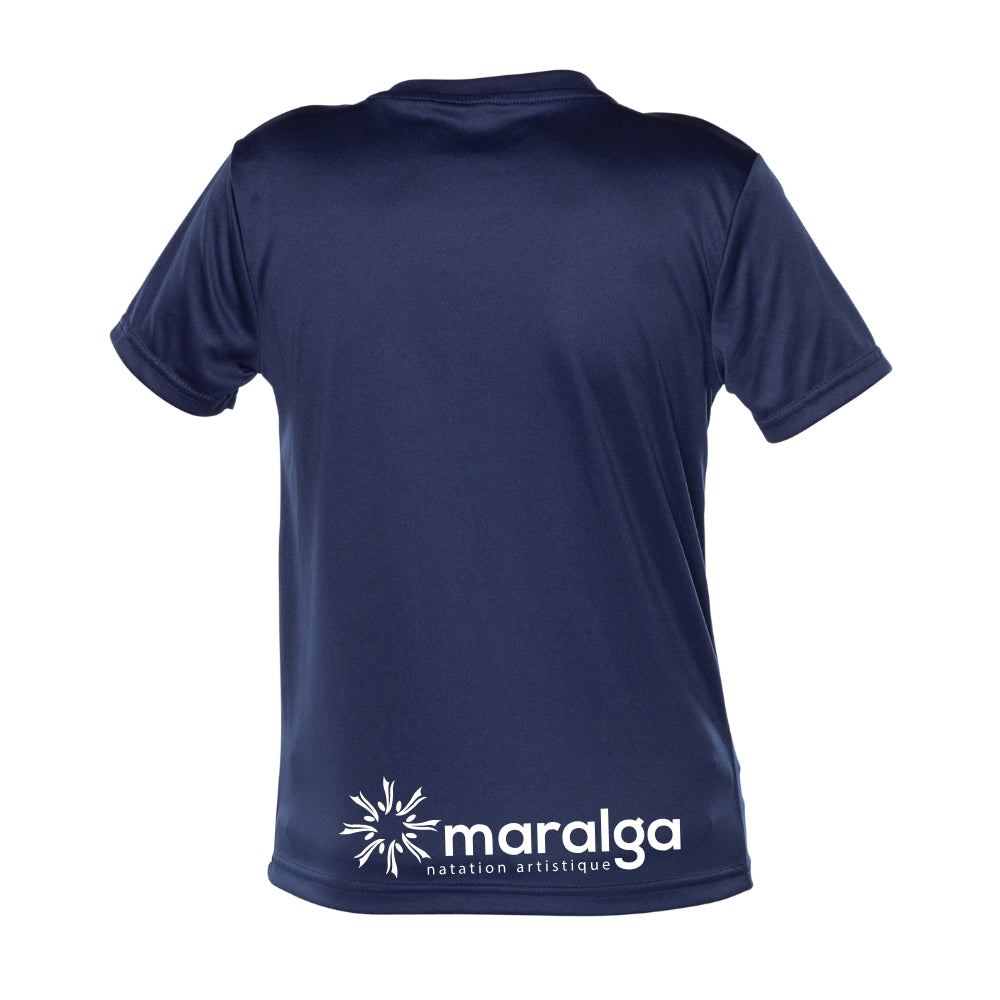 Maralga - Chandail technique à manches courtes - Enfant - Marine