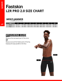 SPEEDO LZR PRO 2.0 JAMMER - SKIN - Maillot Performance pour homme – NIGHT / ACADIA BLUE