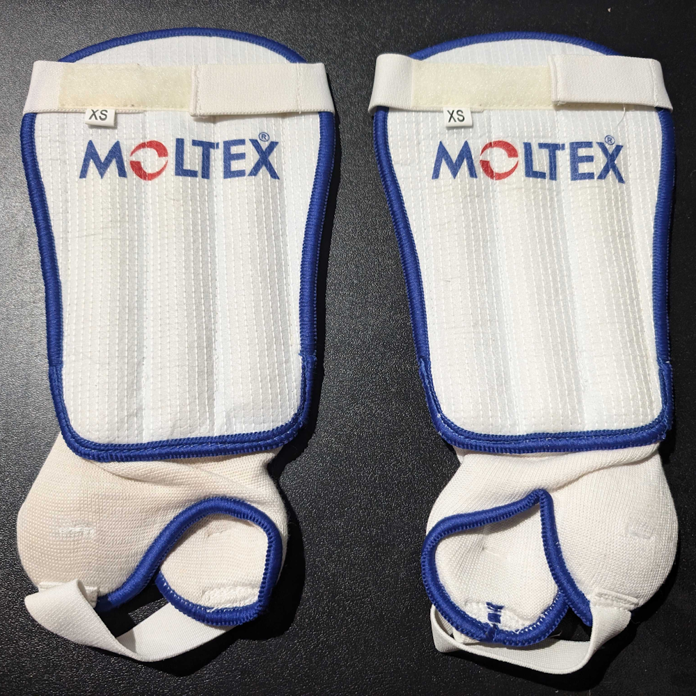 Moltex - Protège-tibias de joueur de soccer - Blanc