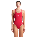Arena Light Tech High - Women's Training Swimwear - Red